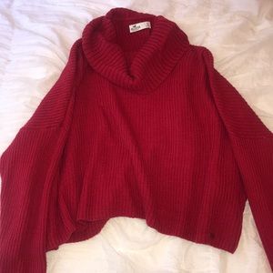 Cute Hollister high neck ribbed knit sweater!!